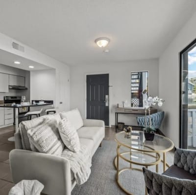 Bright and modern interior of a resident living space