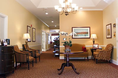 Interior common area with seating and decor