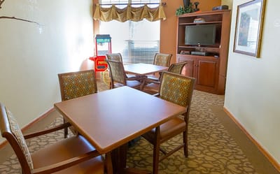 Interior common area with seating and decor