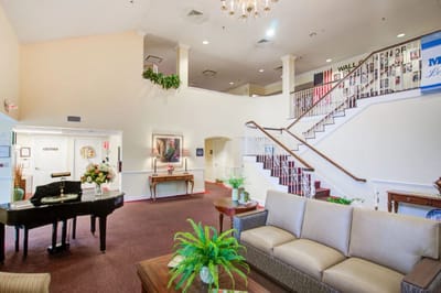 Interior view of a common area in the facility