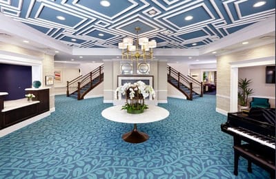 Lobby area with elegant decor and furnishings