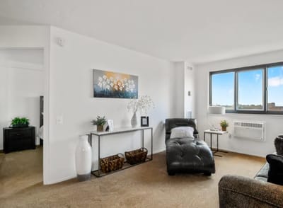 Cozy interior of a resident's living room