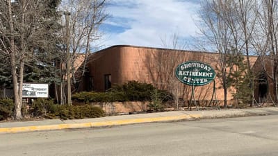 Exterior view of Showboat Retirement Center building