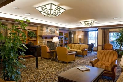 Cozy lounge area with comfortable seating