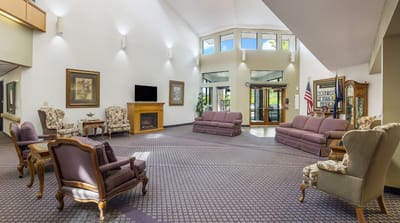 Interior view of a bright and welcoming lobby area