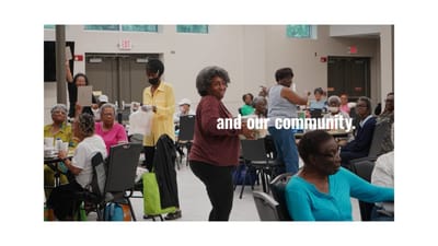 Residents engaging in a community activity.