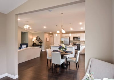 Bright, modern interior of a senior living space