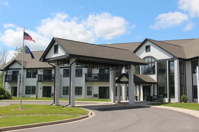 Building entrance of Charter Senior Living of Mequon