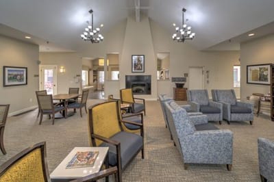 Bright and inviting common area with comfortable seating