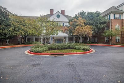 Exterior view of the facility entrance with landscaping