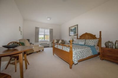 Interior view of a private resident room