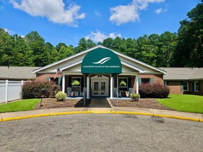 Front entrance of Dominion Village at Williamsburg