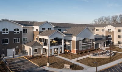 Exterior view of Charter Senior Living facility