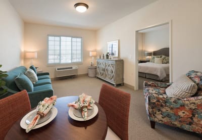 Cozy interior view of a resident living space