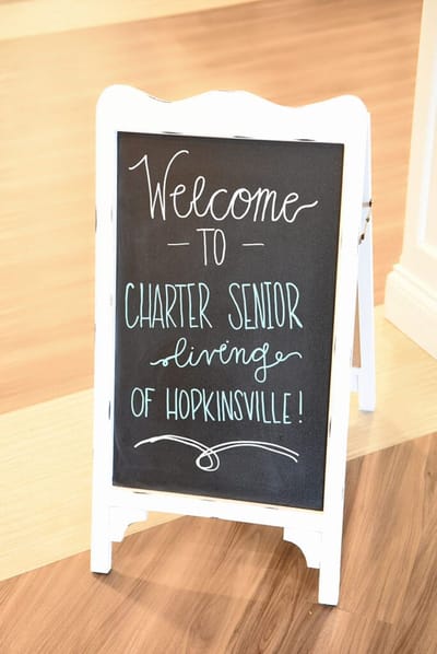 Welcome sign for Charter Senior Living of Hopkinsville
