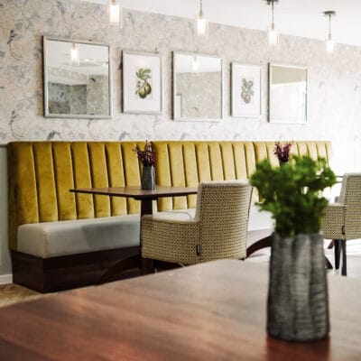 Bright and modern dining area with stylish decor