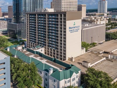 Aerial view of Brookdale Galleria building exterior
