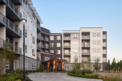 Exterior view of MorningStar Senior Living building