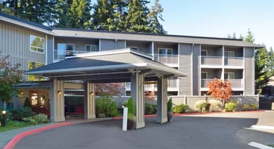 Exterior view of Cadence at Olney facility entrance