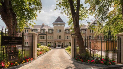 Exterior view of The Manor House entrance