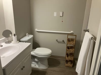 Clean and accessible bathroom facilities