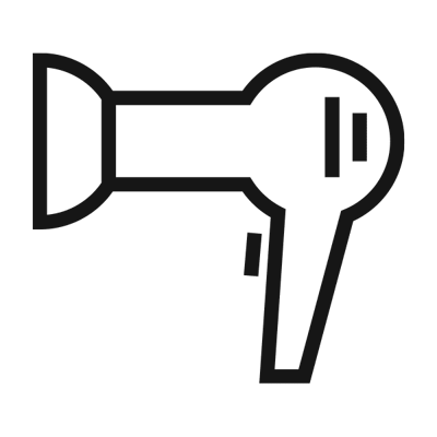 Icon of a hairdryer