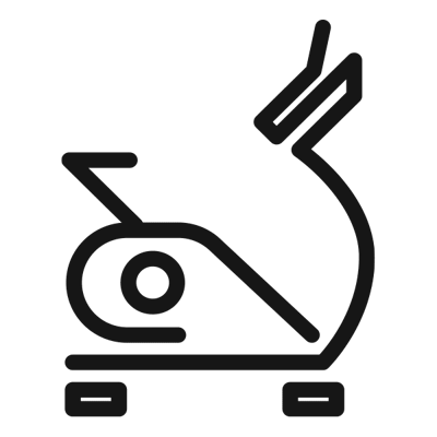 Icon of a stationary exercise bike