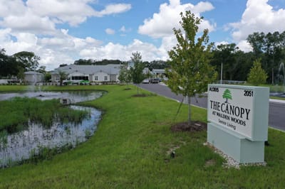 Exterior view of The Canopy at Walden Woods facility