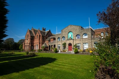 Exterior view of Nazareth House Crosby with gardens
