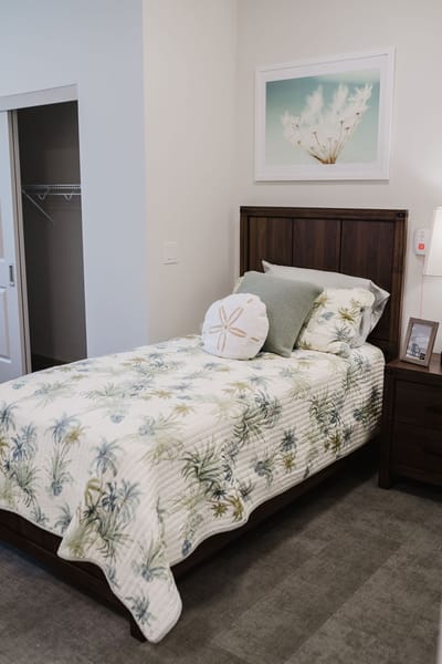 Cozy private resident room with elegant decor