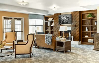Cozy common area with seating and decor