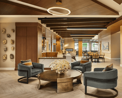 Interior common area with seating and decor