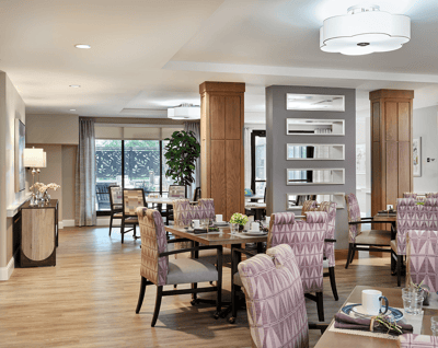 Cozy dining area with stylish decor