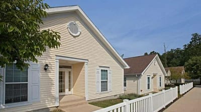 Exterior view of a senior living facility.