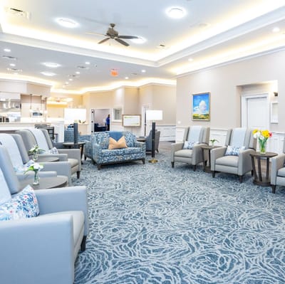 Common area with comfortable seating and decor