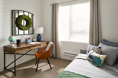 Cozy interior of a resident room with decor