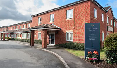 Exterior view of Kington Court Care Home