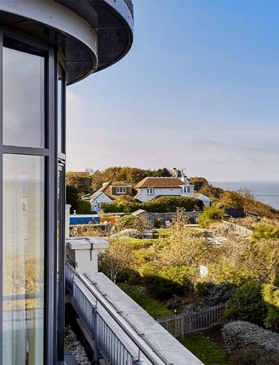 View of the facility's exterior with landscaped gardens