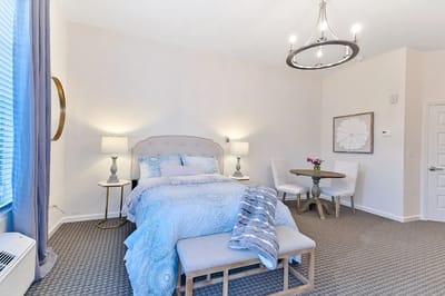 Cozy private resident room with elegant decor