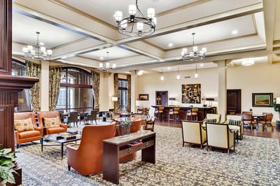 Interior common area with seating and decor