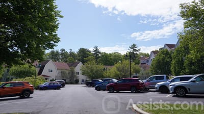 Exterior view of the facility with parking lot