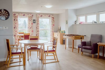 Common area with seating and foosball table