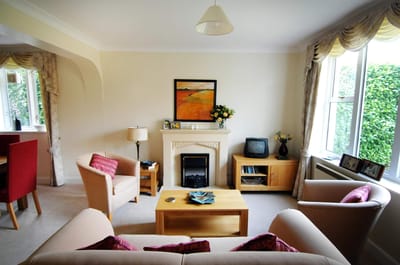 Cozy common area with seating and decor