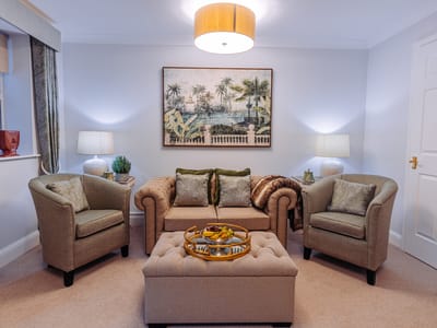 Comfortable lounge area with stylish furniture