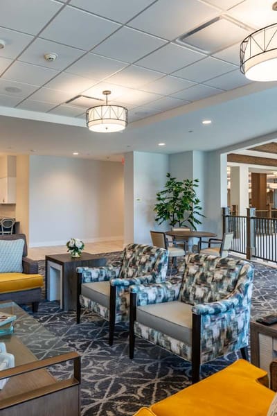 Interior common area with seating and decor