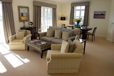Cozy common area with comfortable seating and decor.
