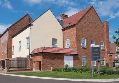 Exterior view of a senior living facility.