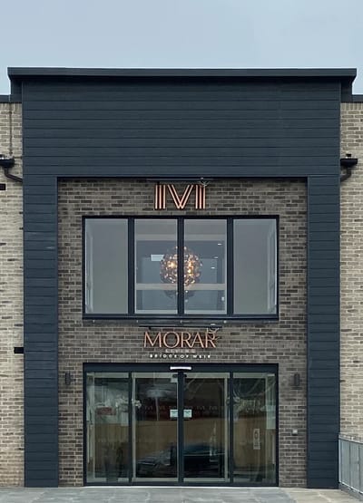 Exterior facade of a building