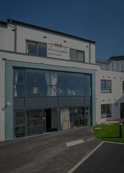 Exterior view of Escan Manor facility