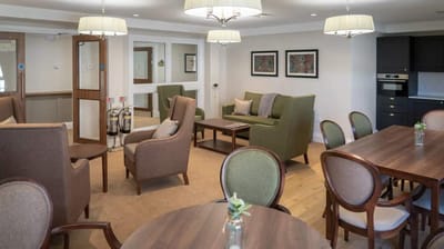 Cozy common area with comfortable seating and decor